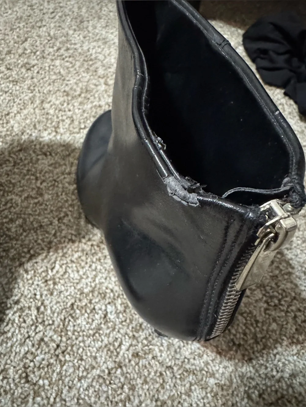 Franco Sarto Black Ankle Booties Heeled Boots